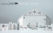 Paper City Nativity Scene