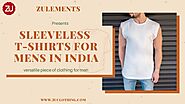 Sleeveless t shirts for mens in india