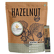 Natural Instant Coffee (Flavour: Hazelnut, 20 Sachets) for Weight Loss, 30g - The Indian Bazar