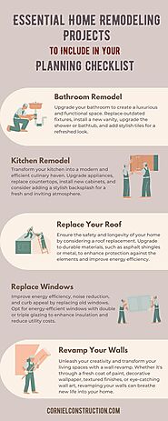 Essential Home Remodeling Projects to Include in Your Planning Checklist