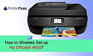 How to Wireless Set-up Hp Officejet 4650 printer
