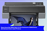 EPSON LAUNCHES MATTE BLACK INK FOR COLORWORKS C6000-SERIES