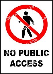 No Public Access Sign and Images in India with Online Shopping Website.