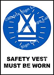 Safety Vest Must Be Worn Sign and Images in India with Online Shopping Website.