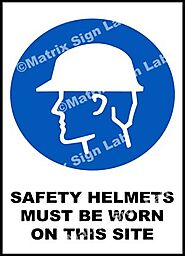 Safety Helmets Must Be Worn On This Site Sign and Images in India with Online Shopping Website.