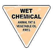 Wet Chemical – Animal Fat And Vegetable Oil Fires Sign
