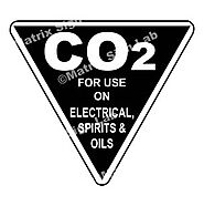 Co2 – For Use On Electrical, Spirits And Oils Sign
