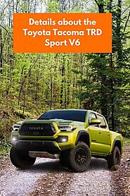 Details about the Toyota Tacoma TRD Sport V6 | Toyota of Orange