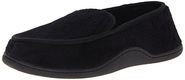 Isotoner Men's Microterry Slipper, X-Large, Black