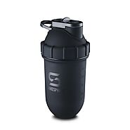 ShakeSphere Tumbler Original Rose Gold/White Logo shaker bottle