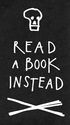 Read a book instead