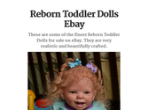 Reborn Toddler Dolls Ebay