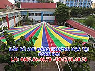 Bán dù lớn che sân trường tại Đồng Nai