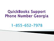 QuickBooks Support Phone Number Georgia 1-855-652-7978