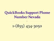 QuickBooks Support Phone Number Nevada 1-855-434-3050