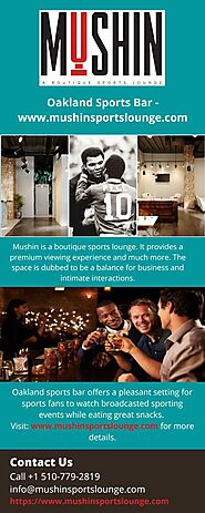 Oakland Sports Bar - www.mushinsportslounge.com