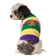 Mardi Gras Pet Dog Sweater by Rubie's Costume Co – Furry-Happiness