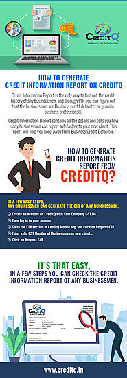 HOW TO GENERATE CREDIT INFORMATION REPORT ON CREDITQ