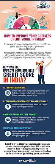 How to improve your Business Credit Score in India?