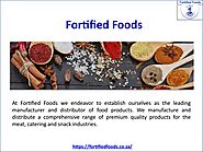 Manufacturers of spices in South Africa - Fortified Foods by Fortified Foods - Issuu