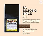 SA Biltong Spice | Biltong Recipes South Africa - Fortified Foods