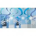 Snowflake Swirl Decorations - at PartyWorld Costume Shop