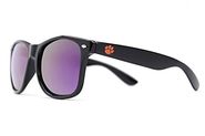 Society43 NCAA Sunglasses - Wayfarer Style (Clemson Tigers) (Black)