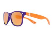 Society43 NCAA Sunglasses - Clemson Tigers Purple Orange Wayfarer Style