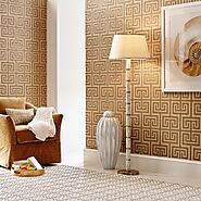 Mixing up Every Elements of Wall Decors with Wallcoverings Barclay Butera