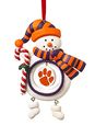 Clemson University Jolly Christmas Snowman Ornament