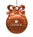 Clemson University - Pewter Christmas Tree Ornament - Orange
