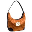 NCAA Clemson Tigers Team Color Quilted Hobo