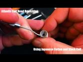 Tutorial: Aspire Atlantis coil head rewick/rebuild using Japanese organic cotton.