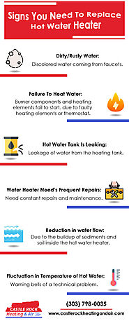 Signs You Need To Replace Hot Water Heater [Infographic] | Castle Rock Heating & Air