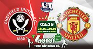 Trực tiếp bóng đá EPL trận Man United vs Sheffield United ngày 28/01/2021 - Vaoroi.TV