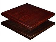 Semi-Gloss Weathered Veneer Table Top - Bistro Tables & Bases