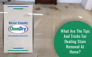 What Are The Tips And Tricks For Dealing Stain Removal At Home?