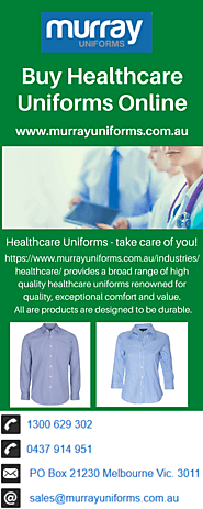 Buy Healthcare Uniforms Online - www.murrayuniforms.com.au