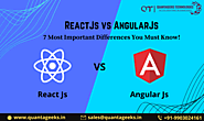 ReactJs vs AngularJs : 7 Most Important Differences You Must Know!