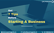 Get 7 tips before starting a business | 7 Steps to starting a business
