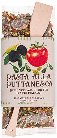 Ready Spice-Mix for Pasta alla Puttanesca by Casarecci di Calabria - 2.46 oz. Caserecci di Calabria