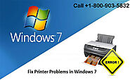Fix printer problems in Windows 7