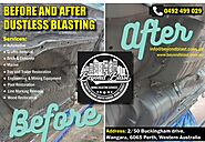 BEFORE AND AFTER DUSTLESS BLASTING