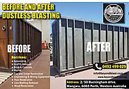 DUSTLESS BLASTING BEFORE AND AFTER