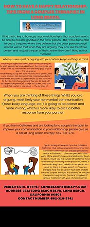 HOW TO HAVE A HAPPY RELATIONSHIP. TIPS FROM A COUPLES THERAPIST IN LONG BEACH.