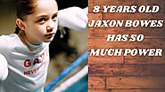 8 Years old cute baby Jaxon Bowes has so much punching power