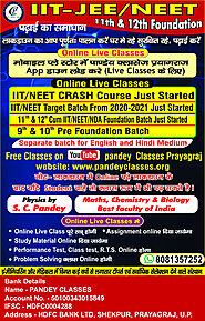 Best Coaching Classes for IIT-JEE/NEET Target Batch in Allahabad