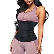 Nebility Neoprene Waist Trainer for Sweating and Weight loss with 2 Straps