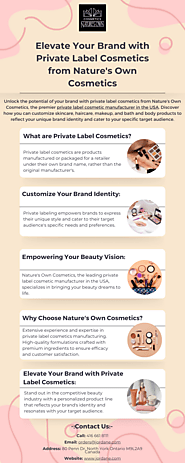 Unleash Your Brand's Potential: Private Label Cosmetic Manufacturers USA