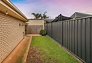 a charcoal grey Colorbond fence Adelaide
